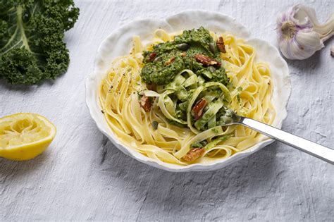 Pasta mit Grünkohl Pesto Nordische Esskultur