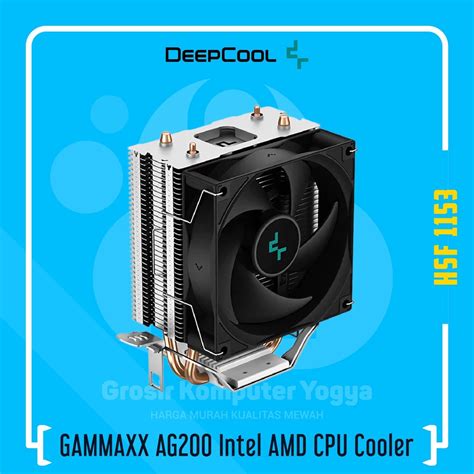 Jual DeepCool GAMMAXX AG200 Intel AMD Single Tower Heatsink CPU Cooler