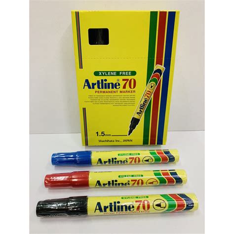 100 ORI ARTLINE 70 PERMANENT MARKER PEN BLACK BLUE RED PRICE PER