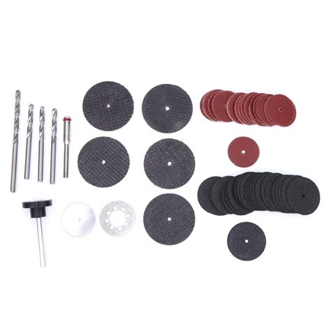 76 Piece Set With Drill Bits Cutting Discs Sanding Tools For Electric