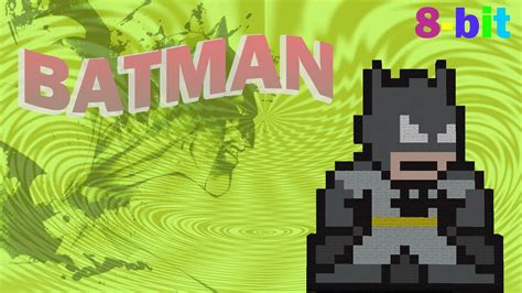 Batman (8-bit) [Minecraft Pixel Art] - YouTube