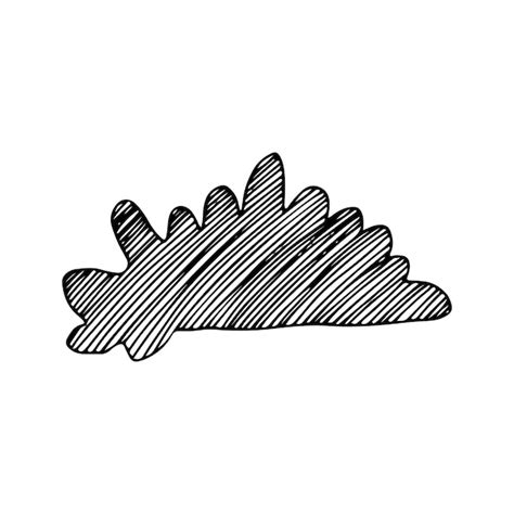 Premium Vector Vector Hand Drawn Doodle Cloud With Lines