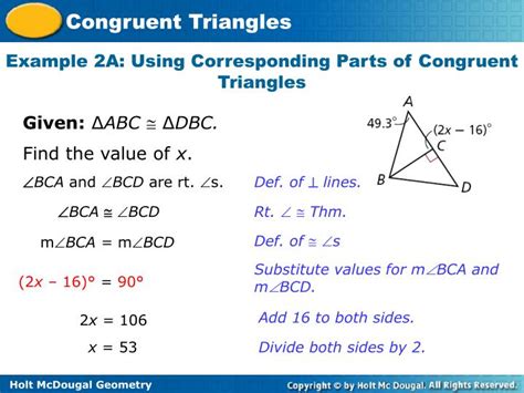 Ppt Congruent Triangles Powerpoint Presentation Id