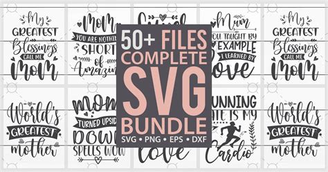 Mothers Day Svg Bundle Vol 1 Bundle · Creative Fabrica