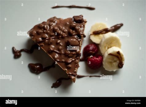 Chocolate Daim Bar Cake Stock Photo - Alamy