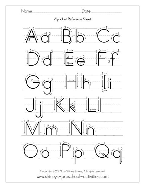 Alphabet free-worksheets