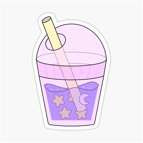 Space Boba Sticker By Mocknat Redbubble