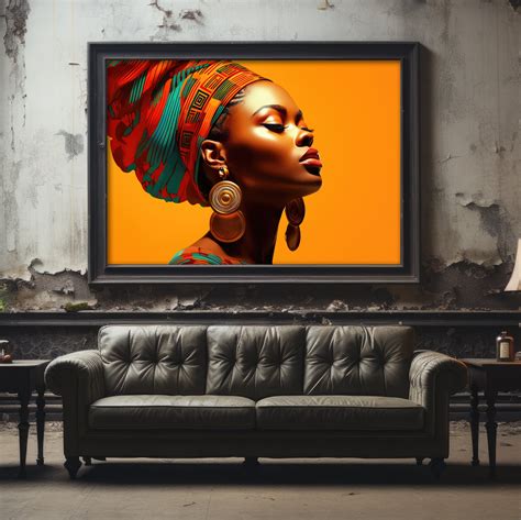 Printable African Woman Wall Art Printable African Wall Art African