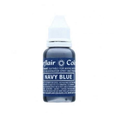 Sugarflair Sugartint Droplet Colours Navy Blue Ml Sugar Ice