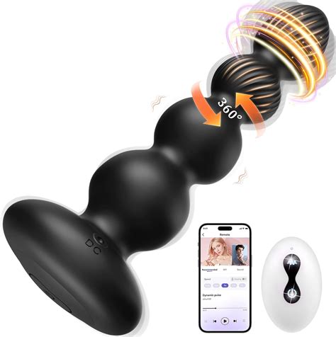 Anal Plug Sex Toys For Men 360 Rotating Vibrating Butt Plug 10 Modes