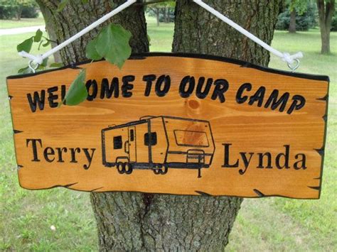 Personalized Campsite Welcome Sign