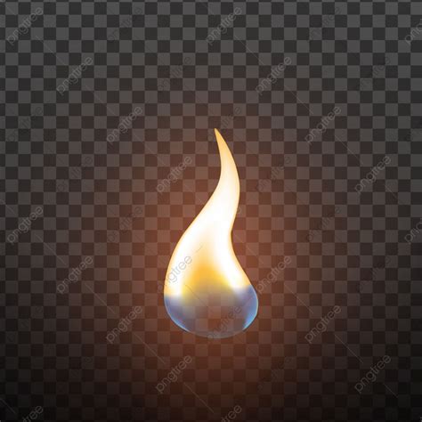 Vector De Diseño De Elemento De Fuego De Luz De Vela Realista PNG