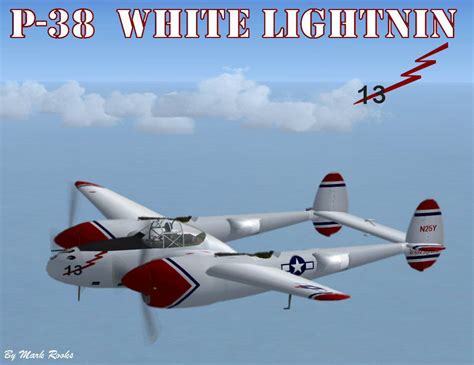 P 38 White Lightnin For Fsx