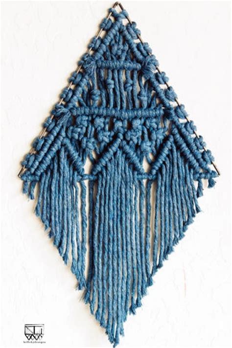 10 Inch Macrame Triangle Class Video Instructions And Pattern — Hello