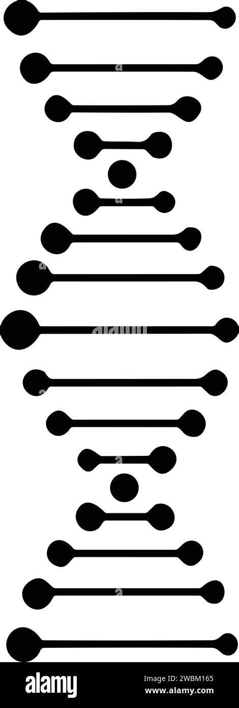 Dna Icon Life Gene Model Bio Code Genetics Molecule Medical Symbol