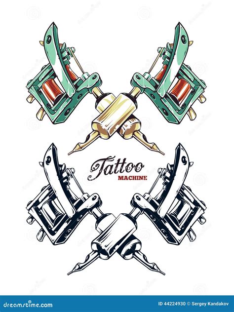 Tattoo Machine Vector 44224956