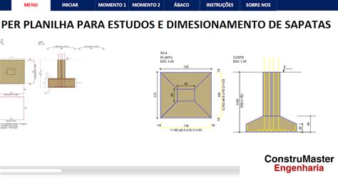 Planilha Para Dimensionamento Viga Pilar E Sapata Promo O Mercado Livre