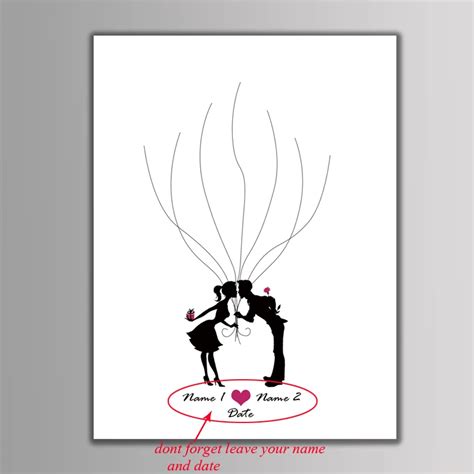 Livre D Or Mariage LSL11 30x40cm1set Inkpad Peinture Sur Toile