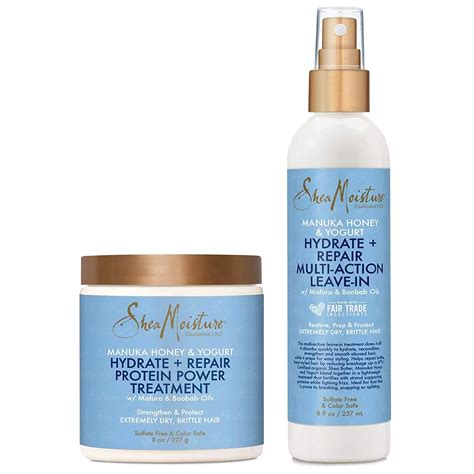 Shea Moisture Manuka Honey And Yogurt Hydrate Repair Combo Kit Multi Action Leave