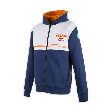 Kini Red Bull Zip Hoody Team Blau Wei Maciag Offroad