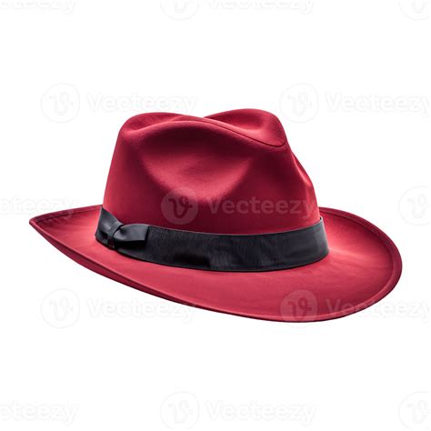 Red Fedora Hat Isolated On Transparent Background 45367455 Png