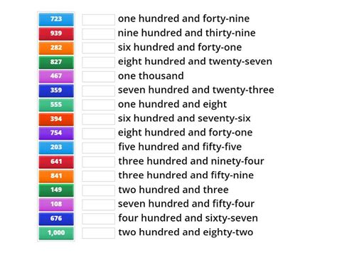 high numbers   match