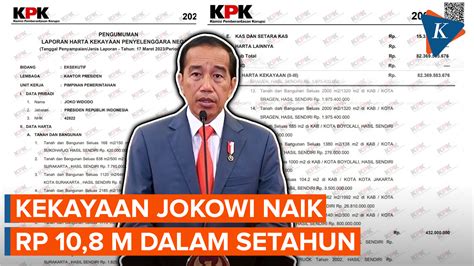 Alasan Harta Kekayaan Jokowi Naik Rp M Dalam Setahun