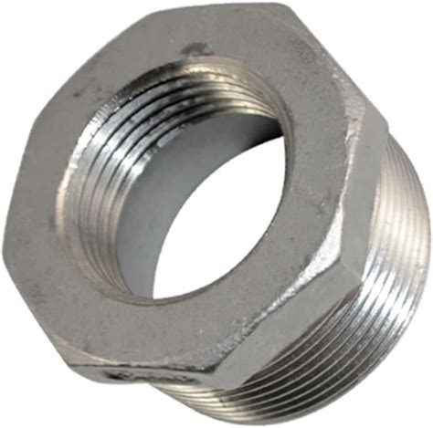 Stainless Steel Ss 304 1 1 2 Male X 1 Female Adapter Thread Reducer Bushing Pipe Fitting Npt