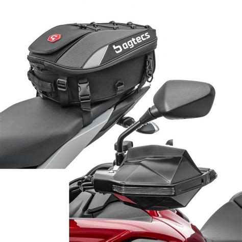 Set Sacoche De Selle Moto X30 Extensible 20 30Ltr Noir Bagtecs Avec