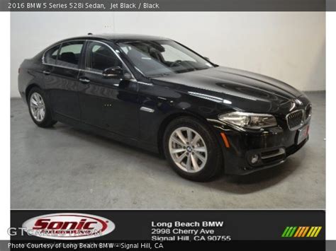 Jet Black 2016 Bmw 5 Series 528i Sedan Black Interior Gtcarlot