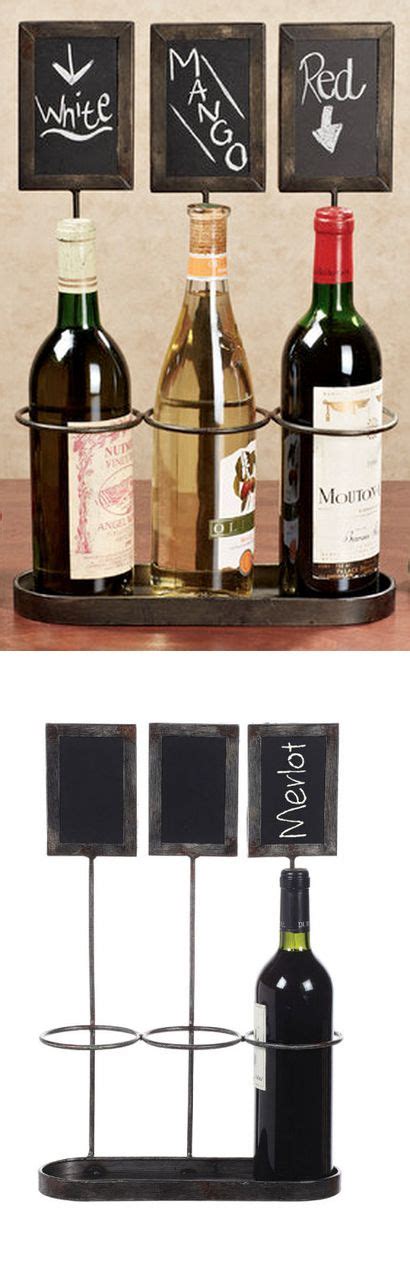 Bottle Holder With Chalkboards Wine Bottle Candles Diy Wine Bottle