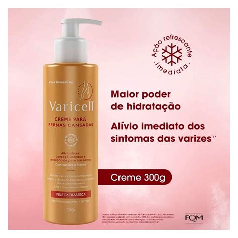 Varicell Creme Para As Pernas Pele Extra Seca 300G