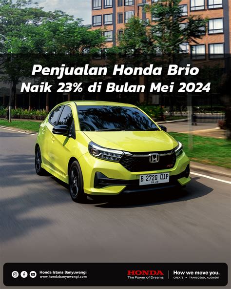 Penjualan Honda Brio Tertinggi Di Bulan Mei 2024 Honda Istana