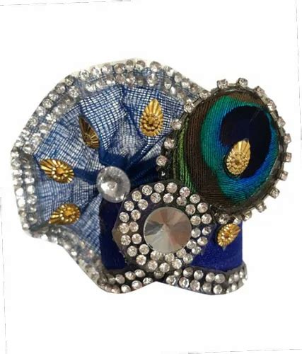 Satin Silk Blue Laddu Gopal Mukut At Rs Piece In Faridabad Id