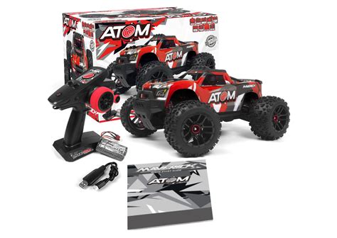 Maverick 118 Atom Rtr 4wd Electric Rc Monster Truck Red