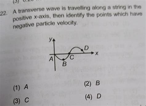 [answered] 22 A Transverse Wave Is Travelling Along A String In The