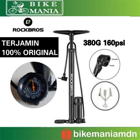 Jual Pompa Angin Ban Sepeda Motor Rockbros Pump G Psi Pompa