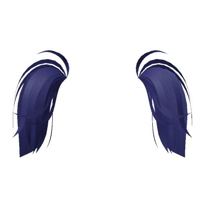 Short Fluffly Pigtails Extension In Navy Blue Roblox