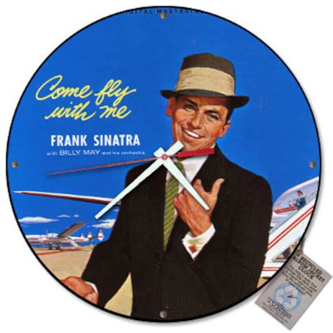 Frank Sinatra Come Fly With Me Album Cover Wall Clock Etsy