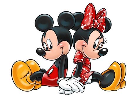 Pin On Mickey Mouse Art Mickey And Minnie Kissing Mickey