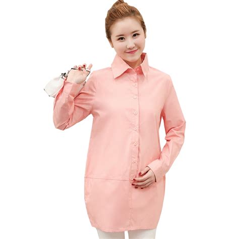 2018 New Spring Summer Autumn Cotton Maternity Shirts Plus Large Size