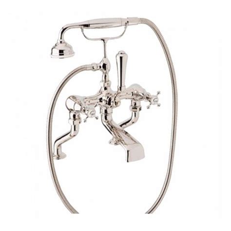 Perrin And Rowe Georgian Deck Mounted Bath Shower Mixer With Handshower