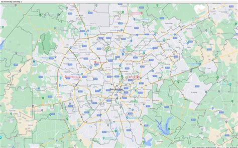 Interactive Zip Code Map Of San Antonio TX