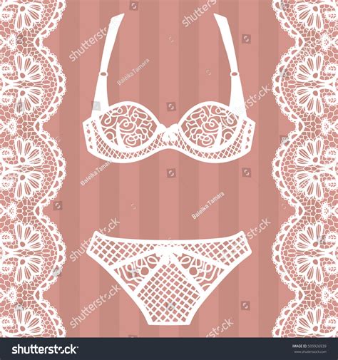 Hand Drawn Lingerie Panty Bra Set Stock Vector Royalty Free 509926939