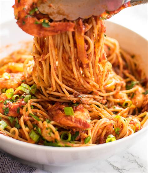 Cajun Spaghetti With Seafood Carolyns Cooking