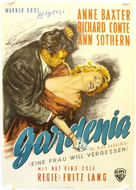 The Blue Gardenia Original Release German Movie Poster