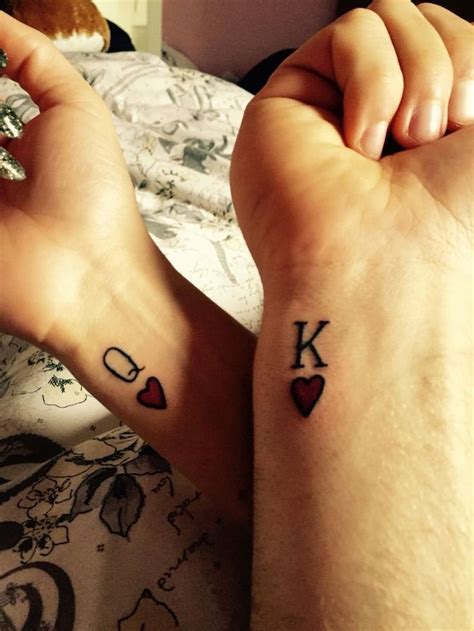 Tatouage Couple Roi Et Reine King And Queen Couple Tattoos Couple