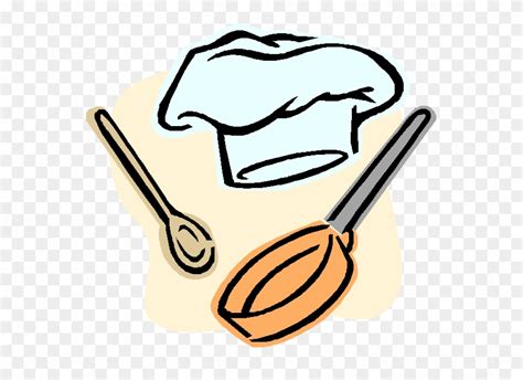 Cartoon Chef Hat And Utensils - Chef Hat And Utensils Clipart (#1585301) - PinClipart