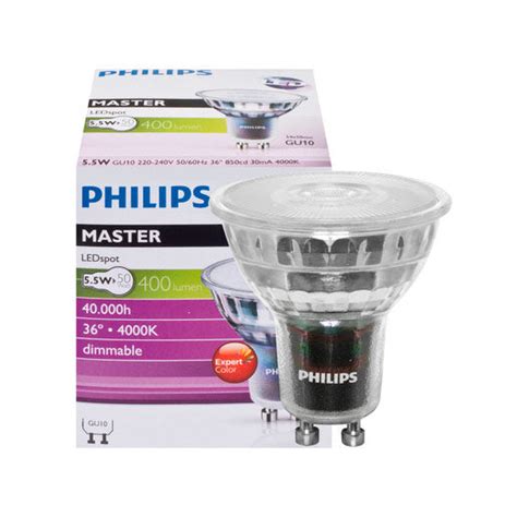 5 5w 4000k Gu10 Led Lamppu Philips Master Ledspot Expertcolor Par16 50