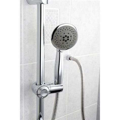 Kingston Brass 5 Setting Hand Shower With Hose And Slide Bar Kitbrushed Nickel Slide Bar Hand